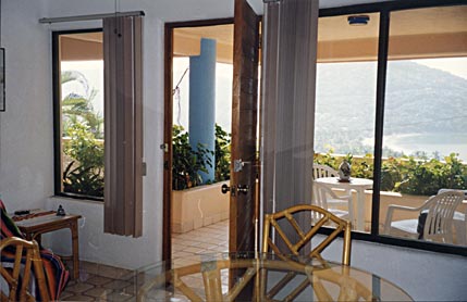 Enlarged photo of the view from apartment